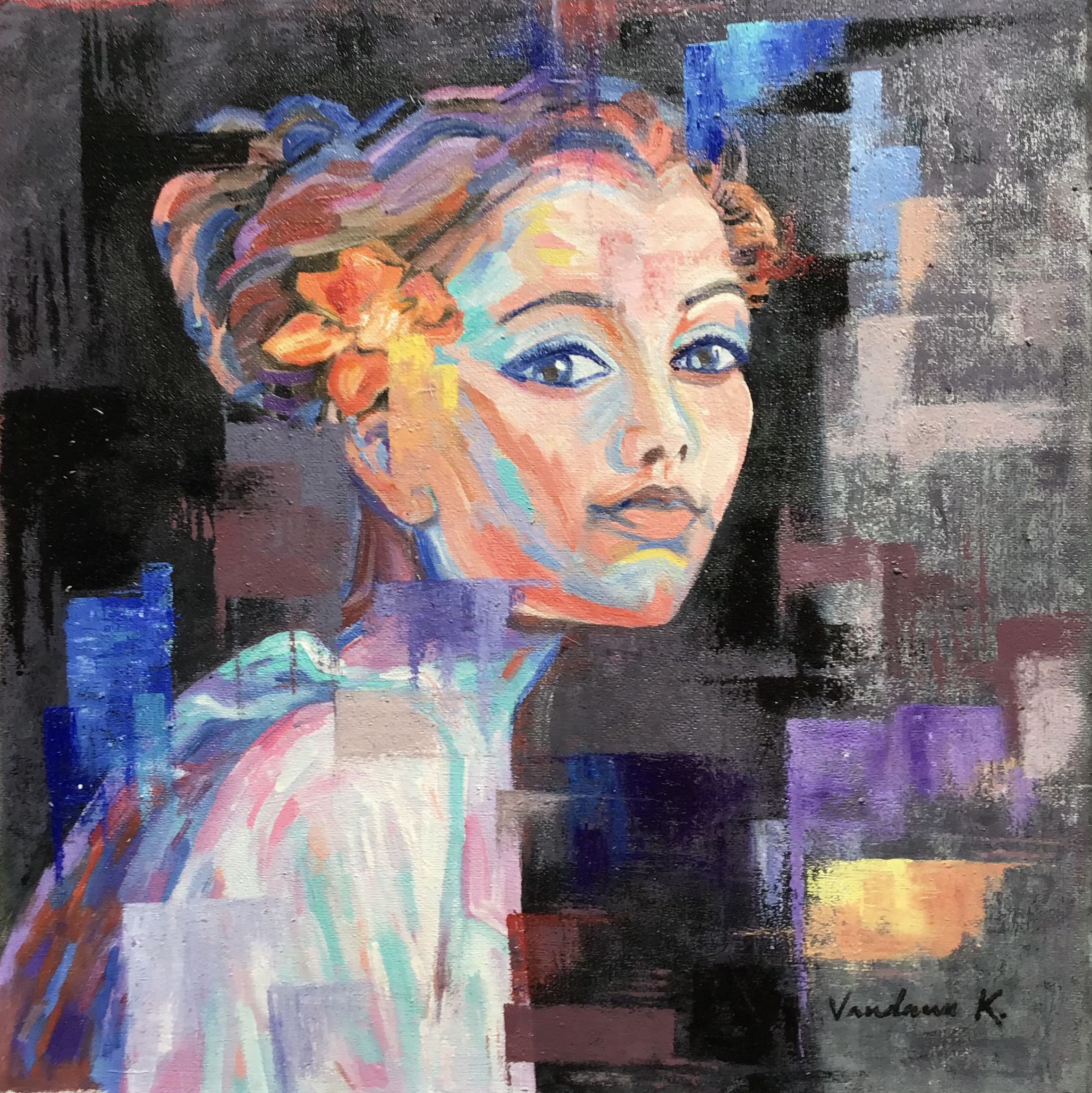 Girl With Flower